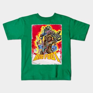 Bigfoot Retro 1969 Cult Classic Horror Fan Art Kids T-Shirt